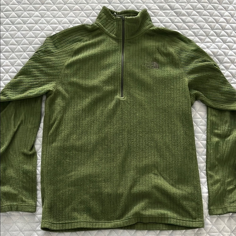 The North Face Green Zip Up Sweater